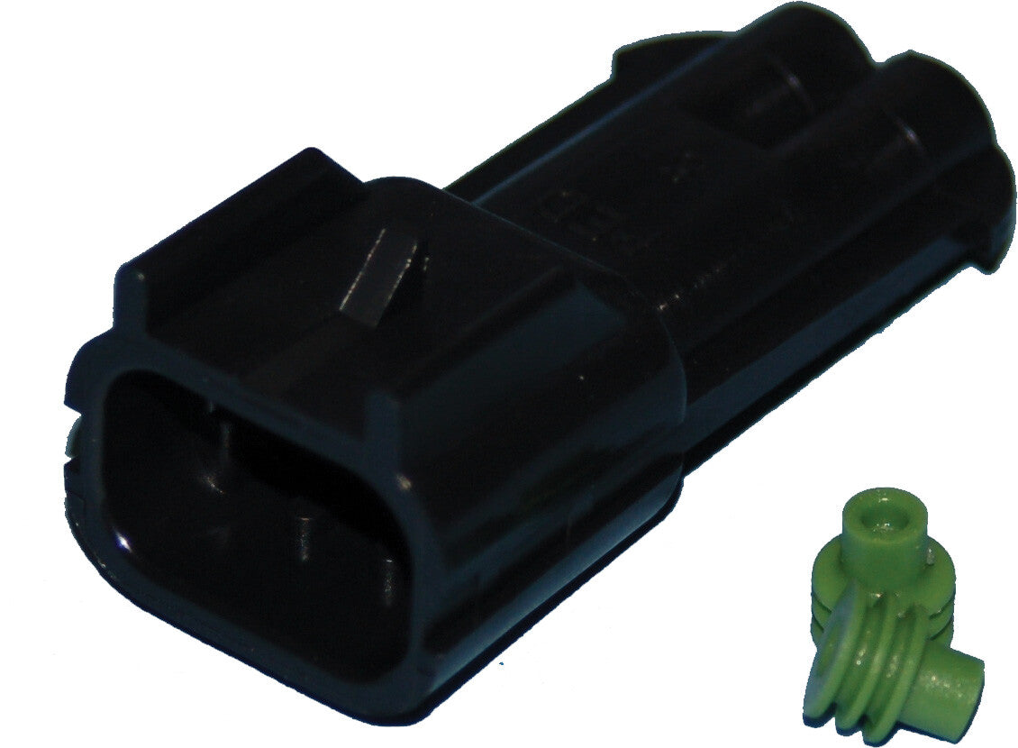 NAMZ CUSTOM CYCLEDelphi-Packard Weatherpack 2-Wire Male ConnectorNDP-38062