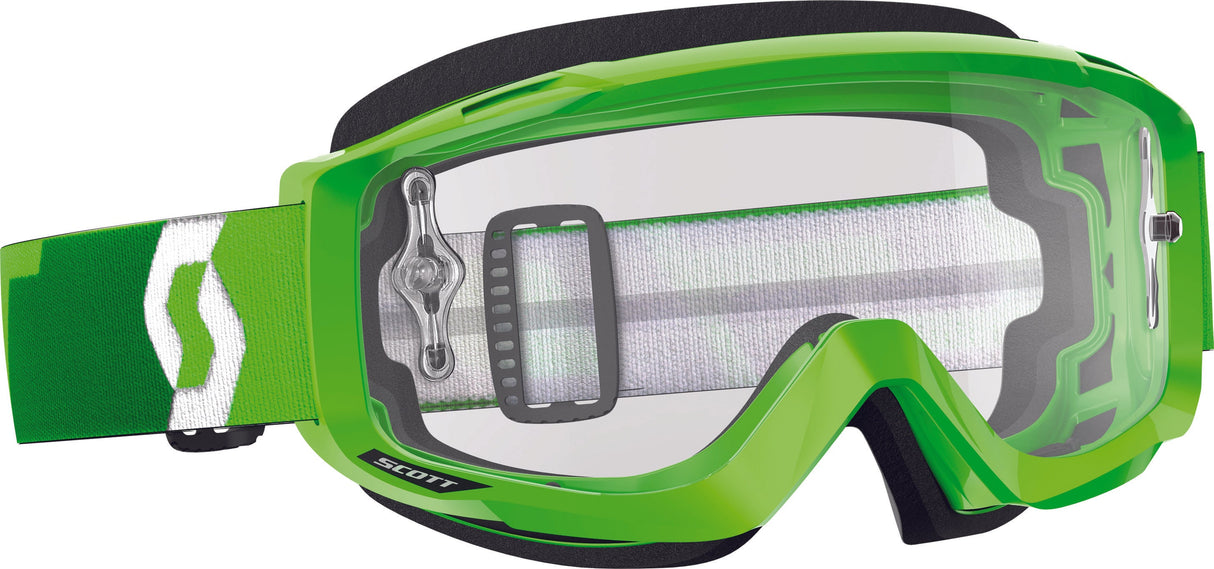 SCOTT Split Otg Goggle Flo Grn W/Clear Works Lens 246433-5407113