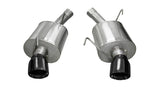 Corsa 05-10 Ford Mustang Shelby GT500 5.4L V8 Black Sport Axle-Back Exhaust 14311BLK