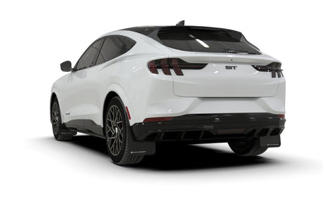 Rally Armor 21-23 Ford Mustang Mach-E Black UR Mud Flap w/ Red Logo MF96-UR-BLK-RD