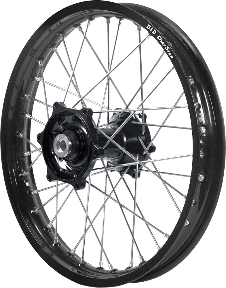 DUBYA Front Wheel 1.60 X 21 Black Hub Black Rim 56-4000BB