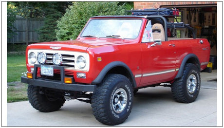 Bushwacker 72-80 International Scout II Extend-A-Fender Style Flares 2pc - Black 60002-01
