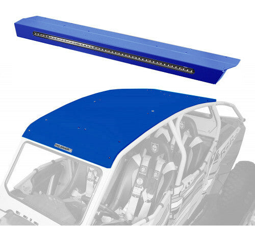 PRO ARMOR Asylum Rear Wing W/ Lightbar Polaris Blue P144R123PB