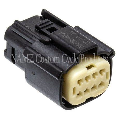 NAMZ 07-23 V-Twin VRSAW/CR/CX Models Molex MX-150 8-Position Female Connector - Blk (HD 72479-07BK) NM-33472-0801