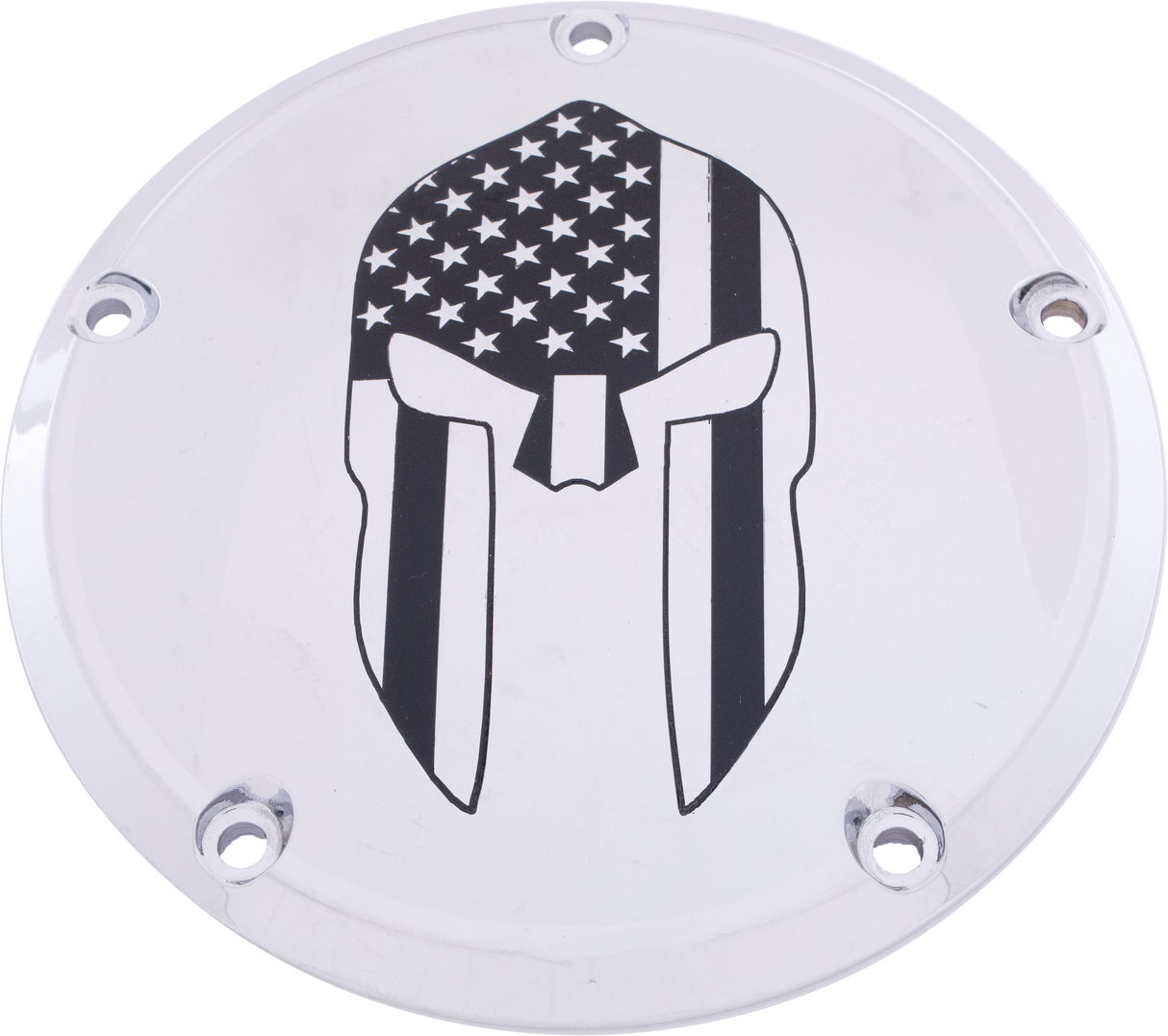 CUSTOM ENGRAVING 7   Tc Derby Cover Spartan Chrome PATR20-12