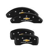 MGP 4 Caliper Covers Engraved Front & Rear Gen 5/RS Red finish silver ch 14033SRS5RD