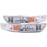 ANZO 1998-2001 Acura Integra Euro Parking Lights Chrome w/ Amber Reflector 511021