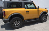 Go Rhino 2021+ Ford Bronco Dominator Extreme D1 Side Steps w/Brackets - Textured Black D14131T