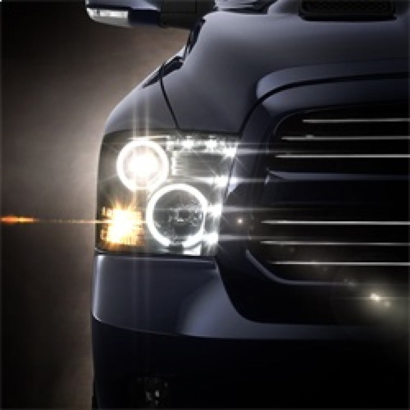 Spyder Dodge Ram 1500 09-14 Projector Headlights Halogen- CCFL Halo LED - Blk PRO-YD-DR09-CCFL-BK 5030320