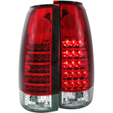 ANZO 1999-2000 Cadillac Escalade LED Taillights Red/Clear 311057