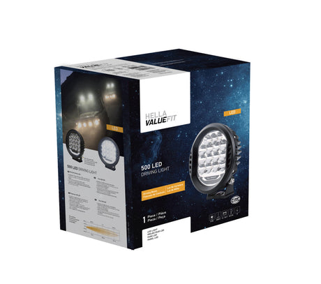 Hella 500 LED Driving Lamp - Single LA358117161