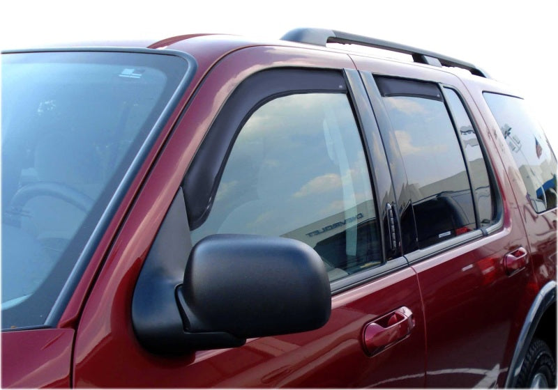 AVS 02-10 Ford Explorer (4 Door) Ventvisor In-Channel Front & Rear Window Deflectors 4pc - Smoke 194819