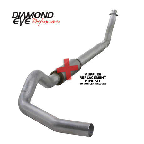 Diamond Eye KIT 5in TB SGL MFLR RPLCMENT PIPE AL: 94-02 DODGE CUMMINS 5.9L W/ RP #510220 K5216A-RP