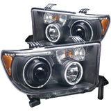 ANZO 2007-2013 Toyota Tundra Projector Headlights w/ Halo Black (CCFL) 111174