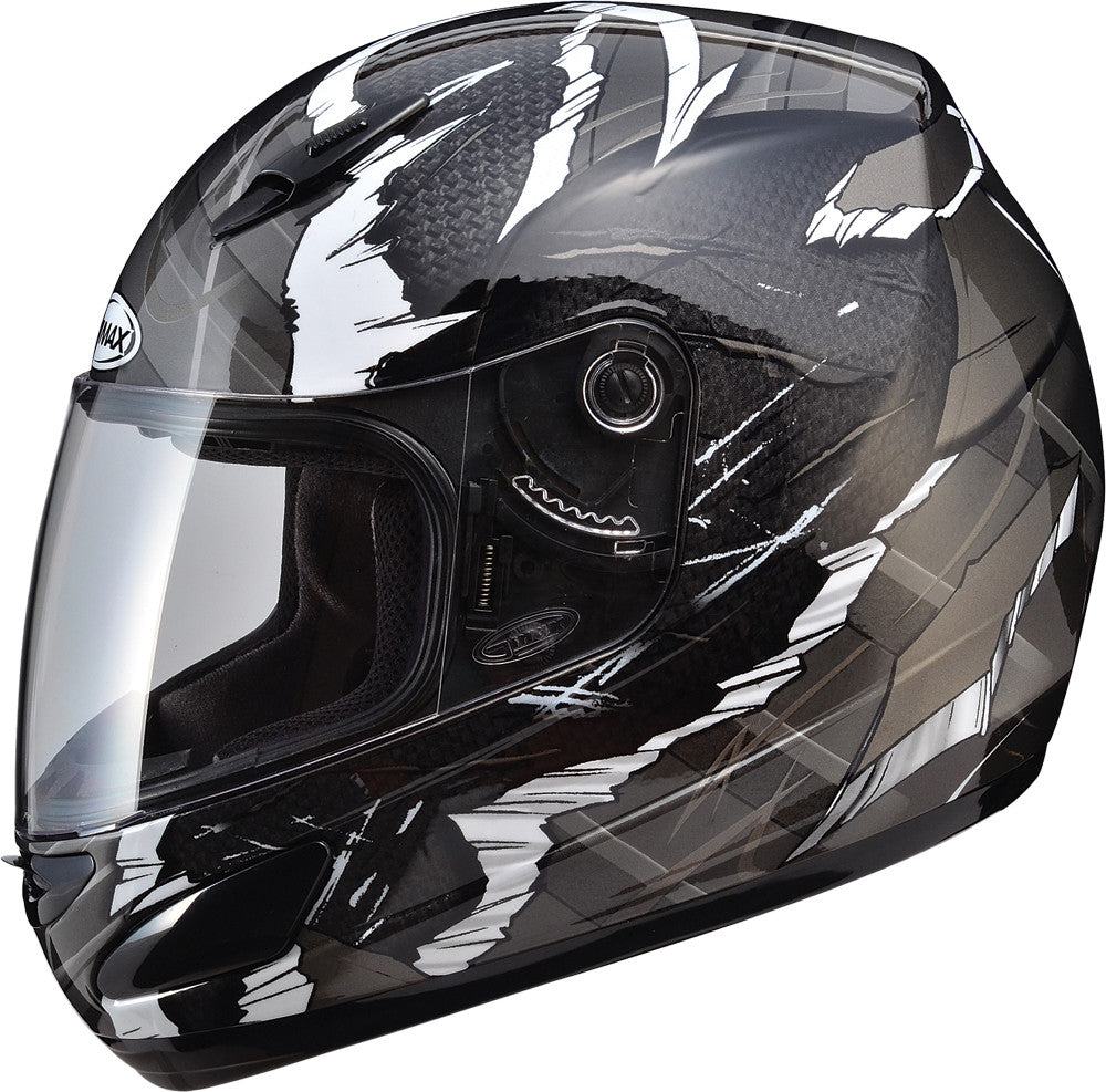 GMAX Gm48 F/F Shattered Helmet Dark Silver/Black L G7481546 TC-19
