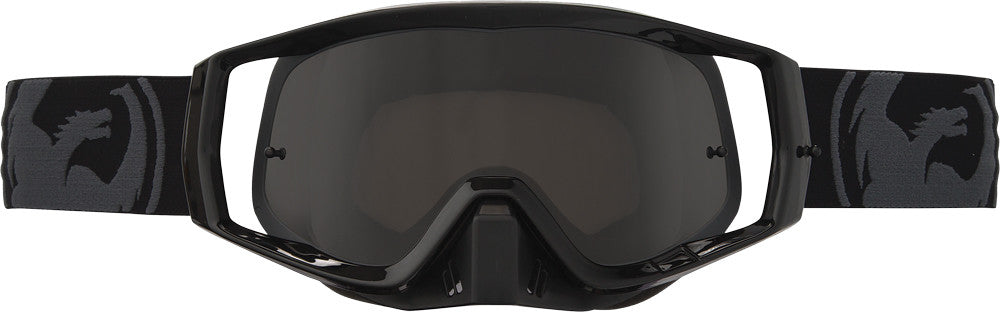DRAGON Vendetta Goggles Murdered Out Dark Smoke W/10 Pk Tearoff 294526425095