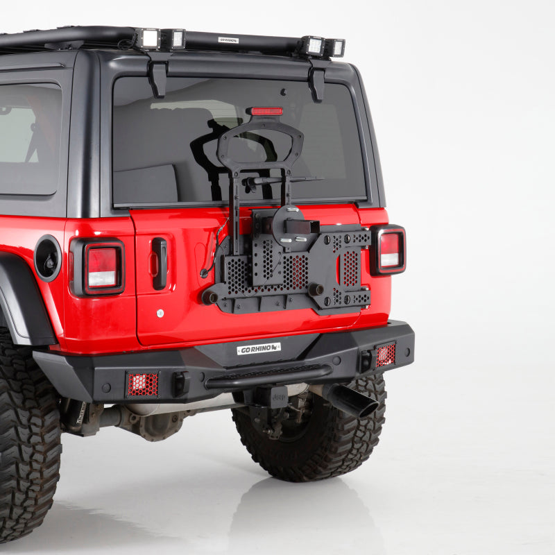Go Rhino 08-22 Jeep Wrangler JL/JLU Body Mount Spare Tire Carrier - Tex. Blk 27137T