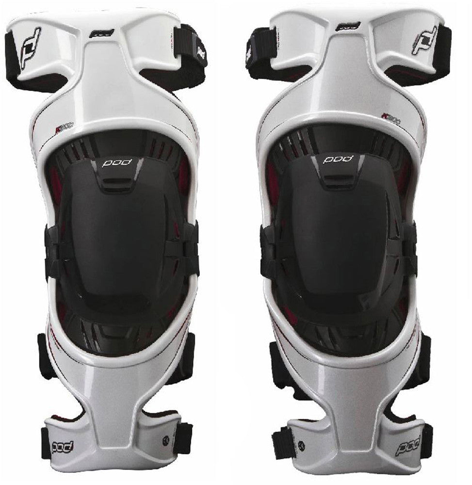 POD K300 Knee Braces White/Red S (Pair) K3013-008-SM