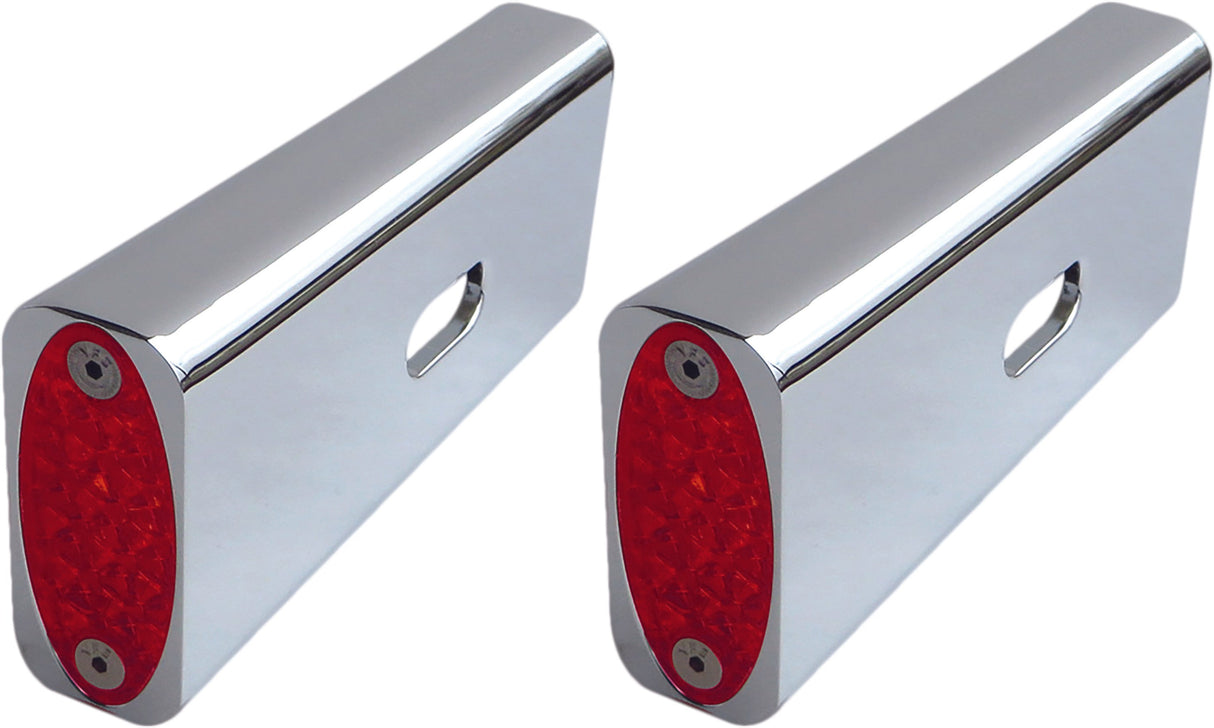 PRO ONE Fender Strut Marker Light 06-16 Fxd Red Chr 909105R