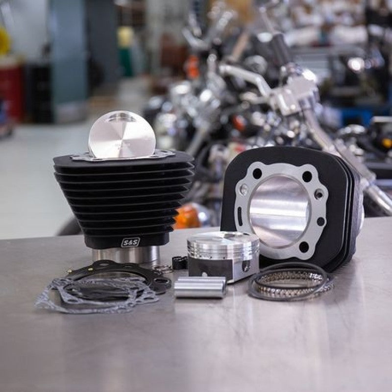 S&S Cycle 86-21 Sportster Models 1250cc Conversion Kit - Wrinkle Black 910-0691