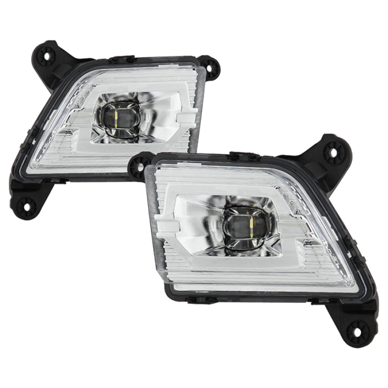 Spyder 19-20 Chevy Silverado 1500 OEM Style Full LED Fog Light w/Switch - Clear (Wont Fit RPO U12) 5086983