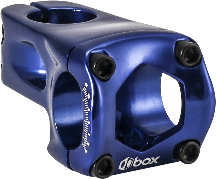 BOX Fl Stem 53mm X 31.8 Blue Only Works 31.8 Bar BX-ST1831F53-BL