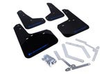 Rally Armor 13+ Ford Focus ST Black Mud Flap w/ Blue Logo MF27-UR-BLK/BL