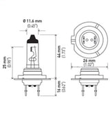 Hella Bulb H7 12V 70W PX26d T4.625 LAH7 70W