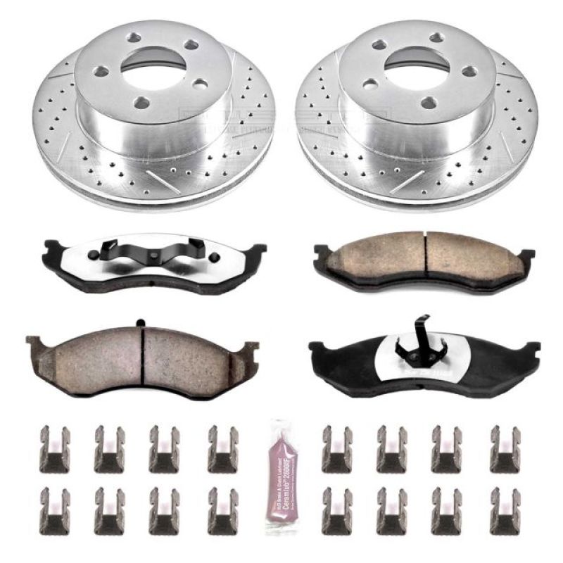 Power Stop 99-01 Jeep Cherokee Front Z36 Truck & Tow Brake Kit K2152-36