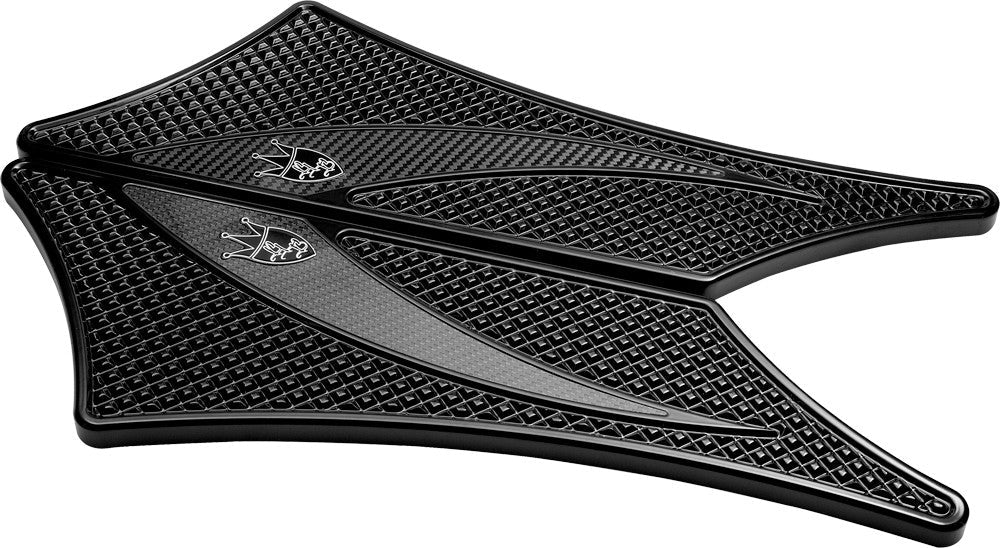 PREC. BILLET Billet Floorboard Black Label Black BLB-410-ALL-BLK/BLAC