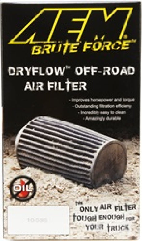 AEM Dryflow 4in. X 9in. Round Tapered Air Filter 21-2059BF