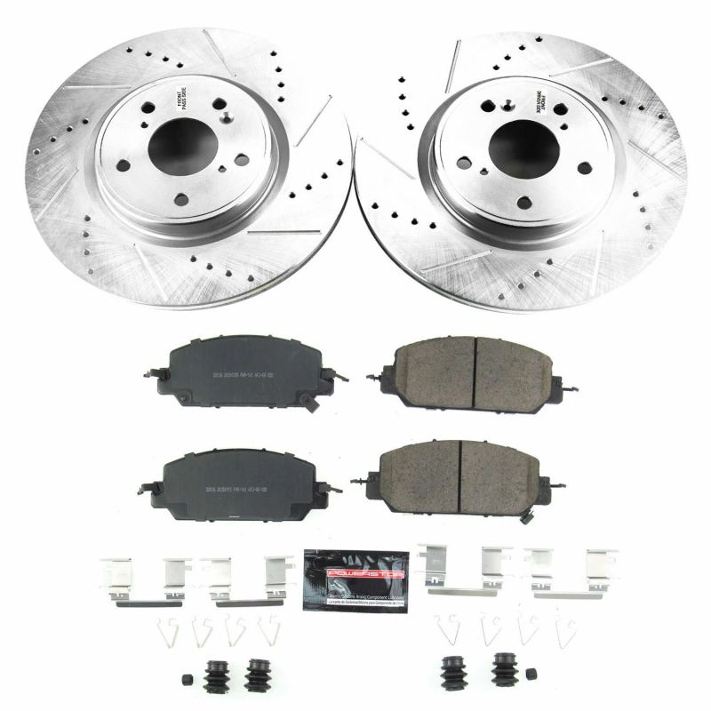 Power Stop 17-18 Honda CR-V Front Z23 Evolution Sport Brake Kit K7872