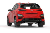 Rally Armor 2022 Hyundai Kona N Black UR Mud Flap w/ White Logo MF83-UR-BLK-WH