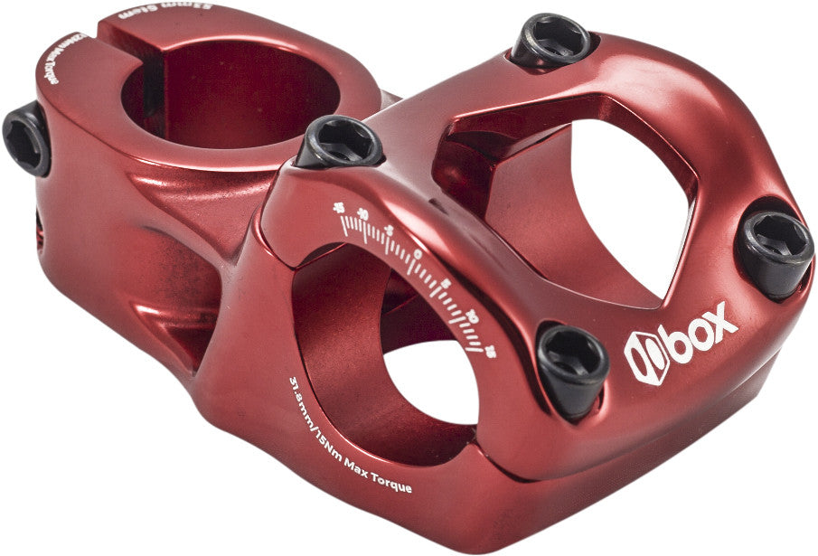 BOX Tl Stem 48mm X 31.8 Red Only Works 31.8 Bar BX-ST1831T48-RD