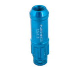 NRG 700 Series M12 X 1.5 Steel Lug Nut w/Dust Cap Cover Set 21 Pc w/Locks & Lock Socket - Blue LN-LS700BL-21