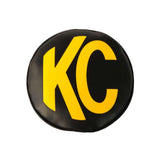 KC HiLiTES 6in. Round Soft Cover (Pair) - Black w/Yellow KC Logo 5102