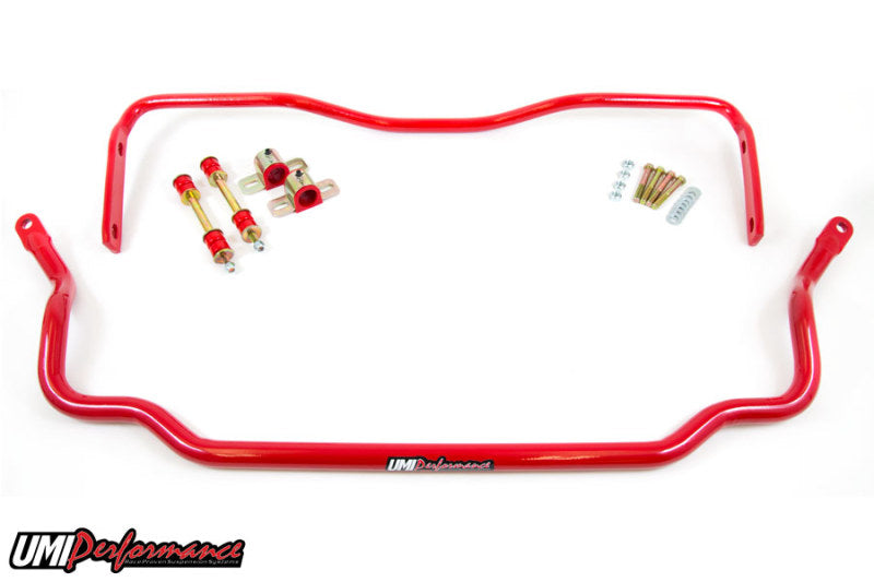 UMI Performance 78-88 GM G-Body Solid Front & Rear Sway Bar Kit 303534-R