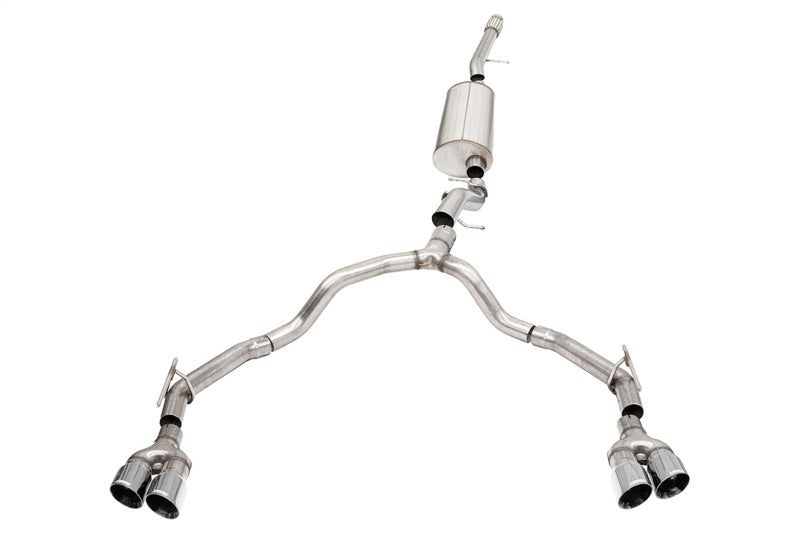 Corsa 21-22 Suburban/GMC Yukon XL 6.2L 4WD Dual Rear 3/2.75in Sport Cat-Back DW 4in Pol Tips 21130