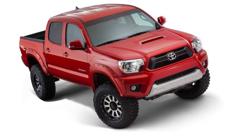 Bushwacker 12-15 Toyota Tacoma Fleetside Pocket Style Flares 4pc 73.5in Bed - Black 31927-02