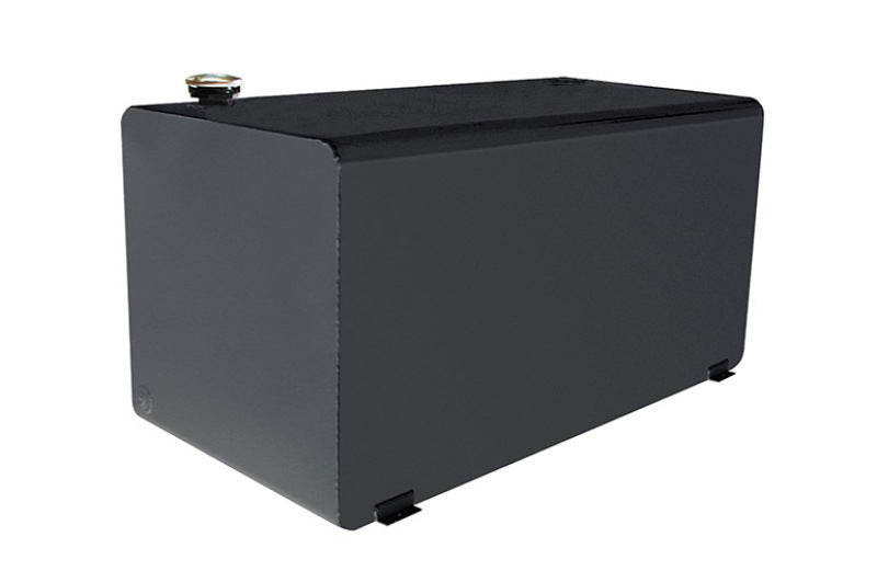 Deezee Universal Tanks - Auxiliary Short Rectangle Black Steel DZ 91753XSB
