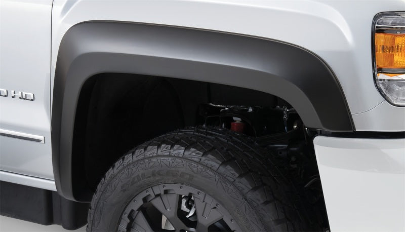Bushwacker 15-18 GMC Sierra 2500 HD Extend-A-Fender Style Flares 4pc 78.8/97.6in Bed - Black 40966-02
