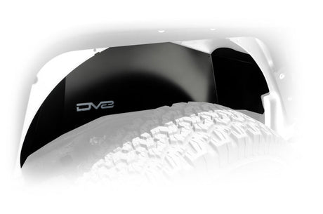 DV8 Offroad 07-18 Jeep Wrangler JK Rear Aluminum Inner Fender - Black INFEND-01RB
