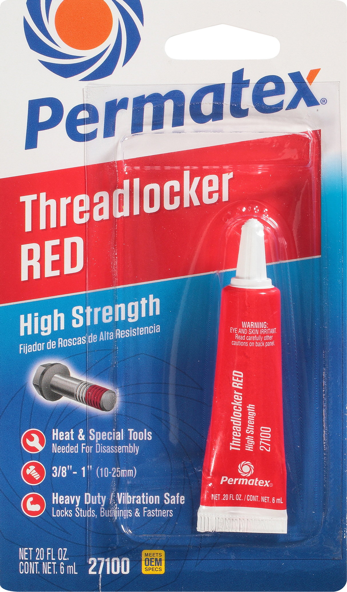 PERMATEXHigh Strength Threadlocker Red 6 Ml27100