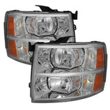 Xtune Chevy Silverado 07-13 Crystal Headlights Chrome HD-JH-CS07-AM-C 5076984