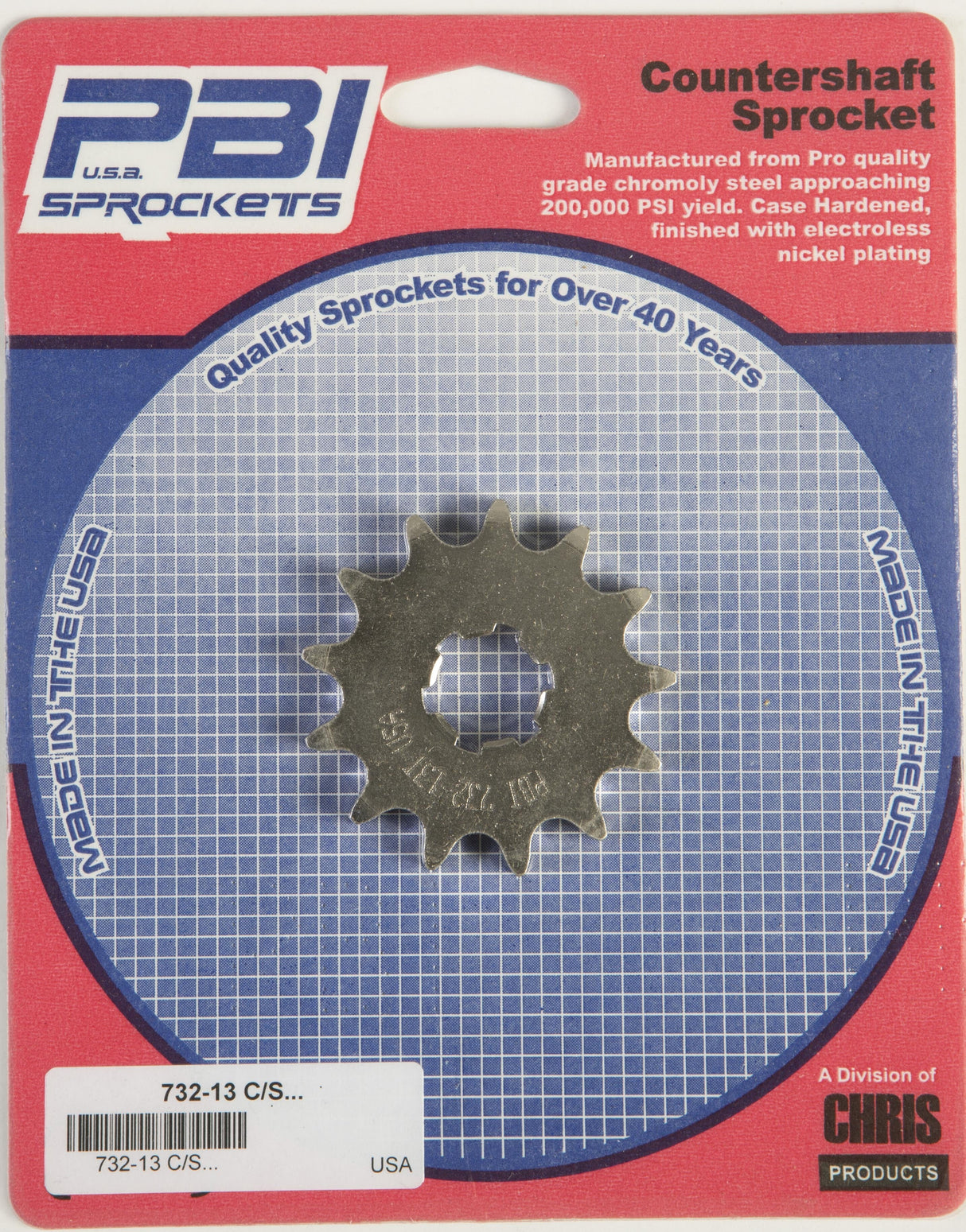 PBIFront Cs Sprocket Steel 13t-428 Kaw/Suz/Yam732-13