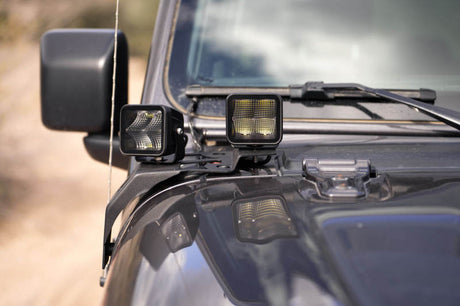 DV8 Offroad 18-22 Jeep Gladiator JT Cowl Light Bar Bracket LBJL-04