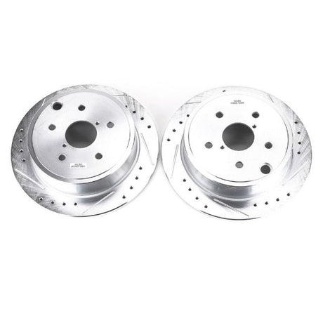 Power Stop 15-19 Subaru WRX Rear Evolution Drilled & Slotted Rotors - Pair JBR1701XPR