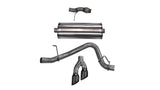Corsa Cat Back Exhaust, Sport, 3in, Single Side Twin Black 4in Tips, 2015 Chevy Tahoe/GMC Yukon 14859BLK