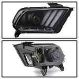 Spyder Ford Mustang 10-13 Projector Headlights - HID Model Only - Black PRO-YD-FM2010V2-HID-BK 5084569