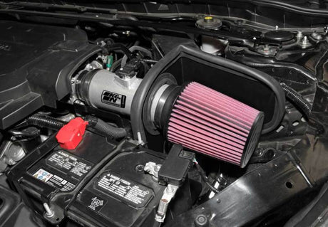K&N 13-14 Honda Accord 3.5L V6 69 Series Typhoon Air Intake System - Silver Cold Air Intake Kit 69-1212TS